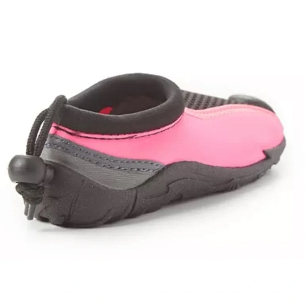 LIFEGUARD • Kids Black & Pink Water Swim Shoe Colorblock Aquatic Beach Gear